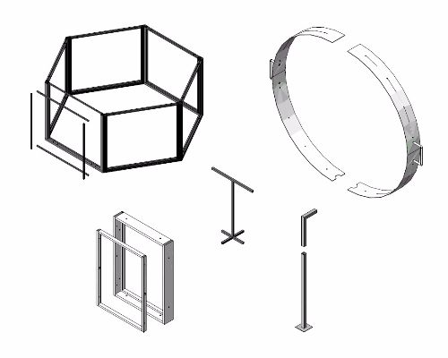 展示什器金物,ディスプレイ金物製作