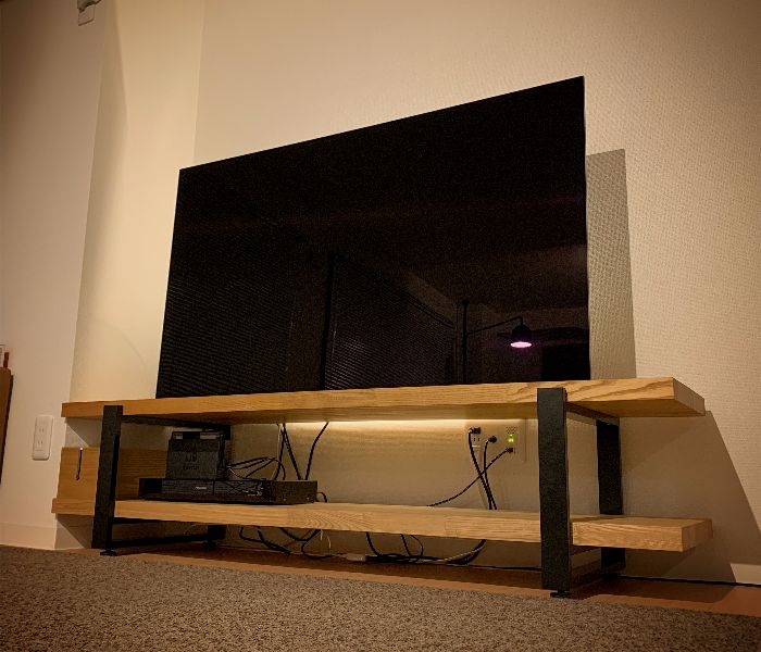 テレビボード脚アイアン