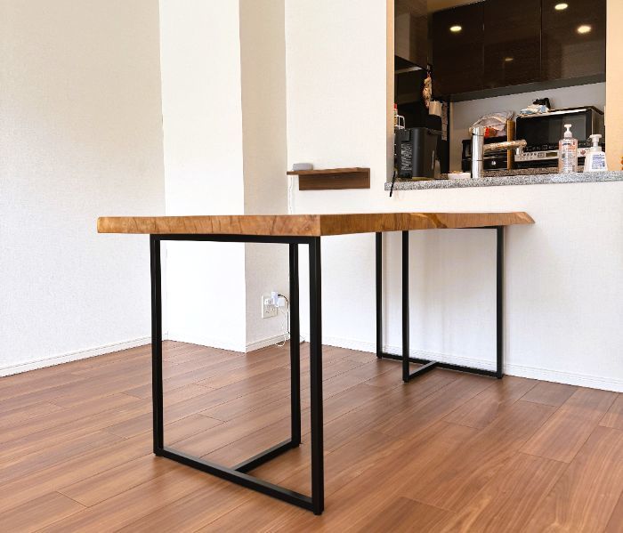 一枚板テーブル脚オーダー